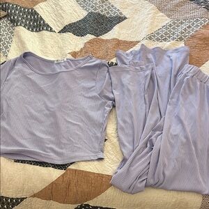 Striped Lavender Women's Jumpsuit